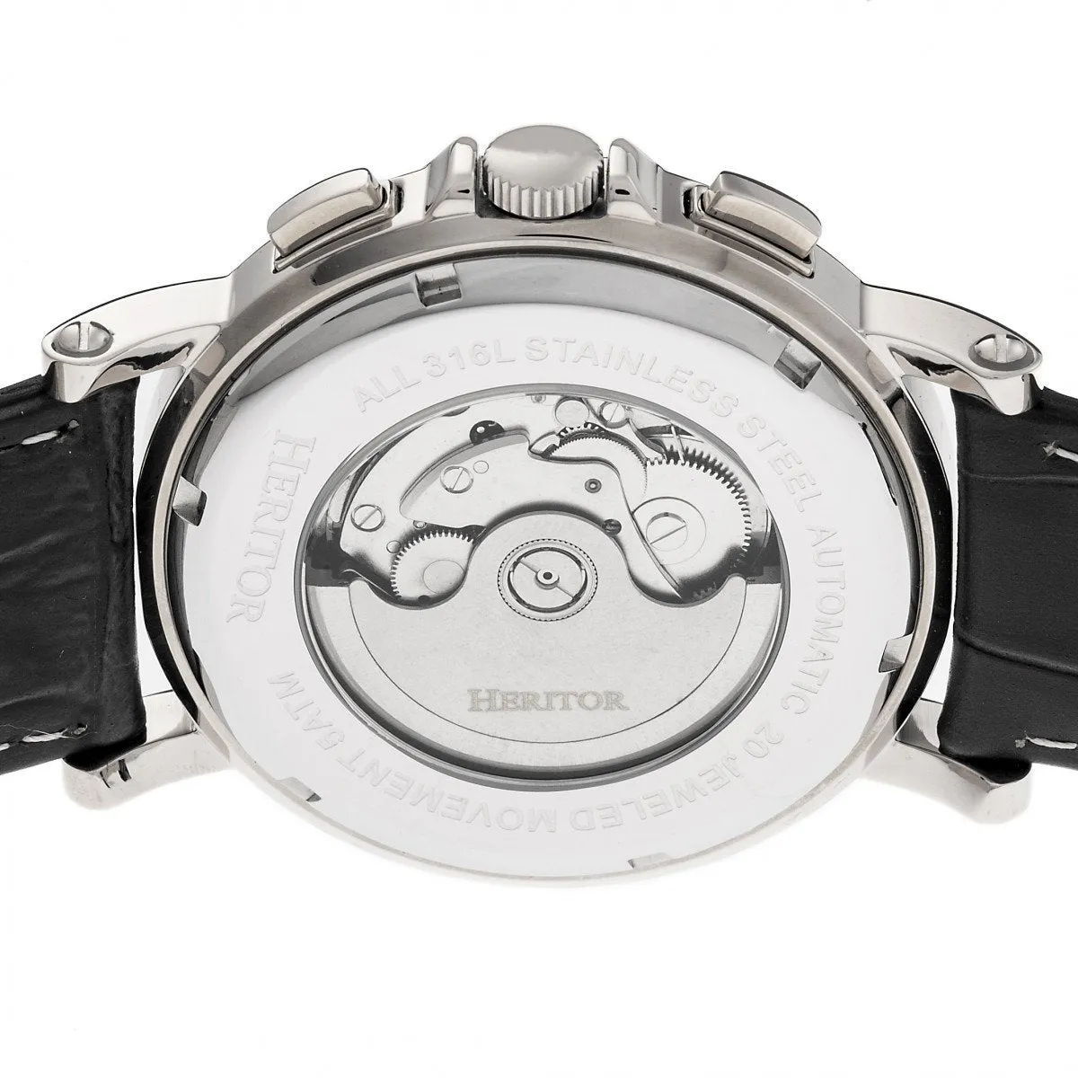 Heritor Automatic Kingsley Leather-Band Watch w/Day/Date