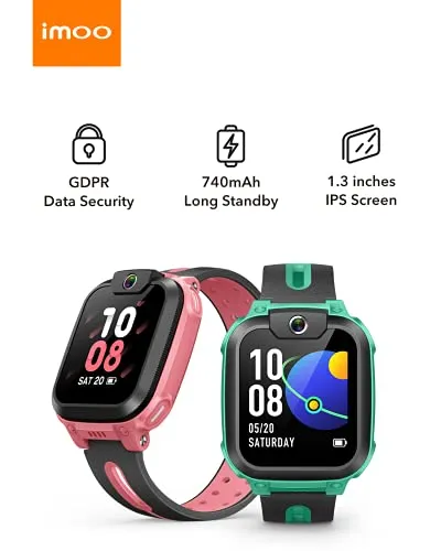 imoo Watch Phone Z1 Kinder-Smartwatch, 4G Kinder-Smartwatch-Telefon mit langanhaltendem Video-und Telefonanruf, Kinder-GPS-Uhr mit Echtzeit-Ortung und Wasserdichtigkeit IPX8 (Grün)