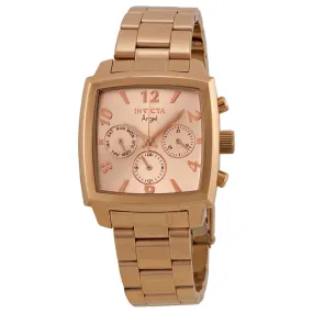Invicta Angel Multi-function Rose Dial Rose Gold-plated Ladies Watch 12102