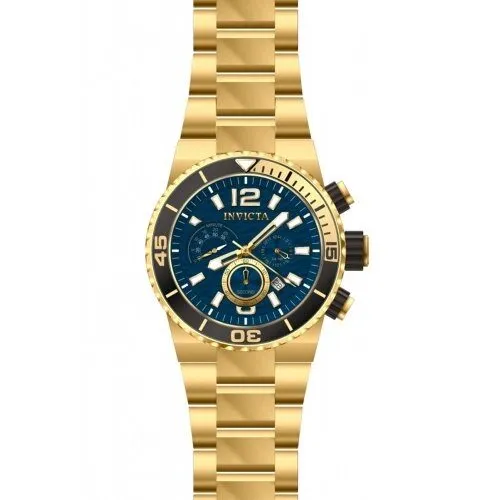 Invicta Pro Diver Chronograph Blue Dial Gold-plated Men's Watch 80245