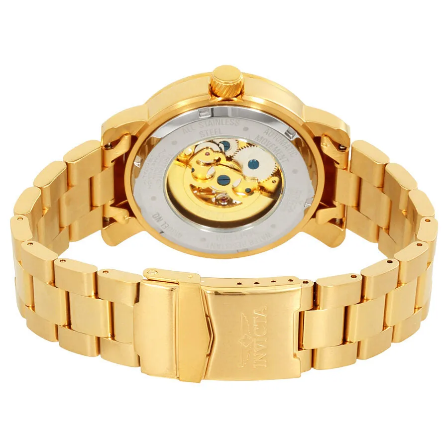 Invicta Vintage Automatic Gold Skeleton Dial Men's Watch 22575