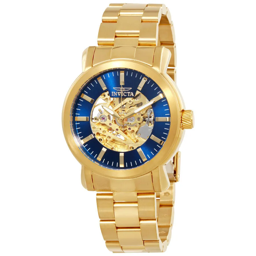 Invicta Vintage Automatic Gold Skeleton Dial Men's Watch 22575