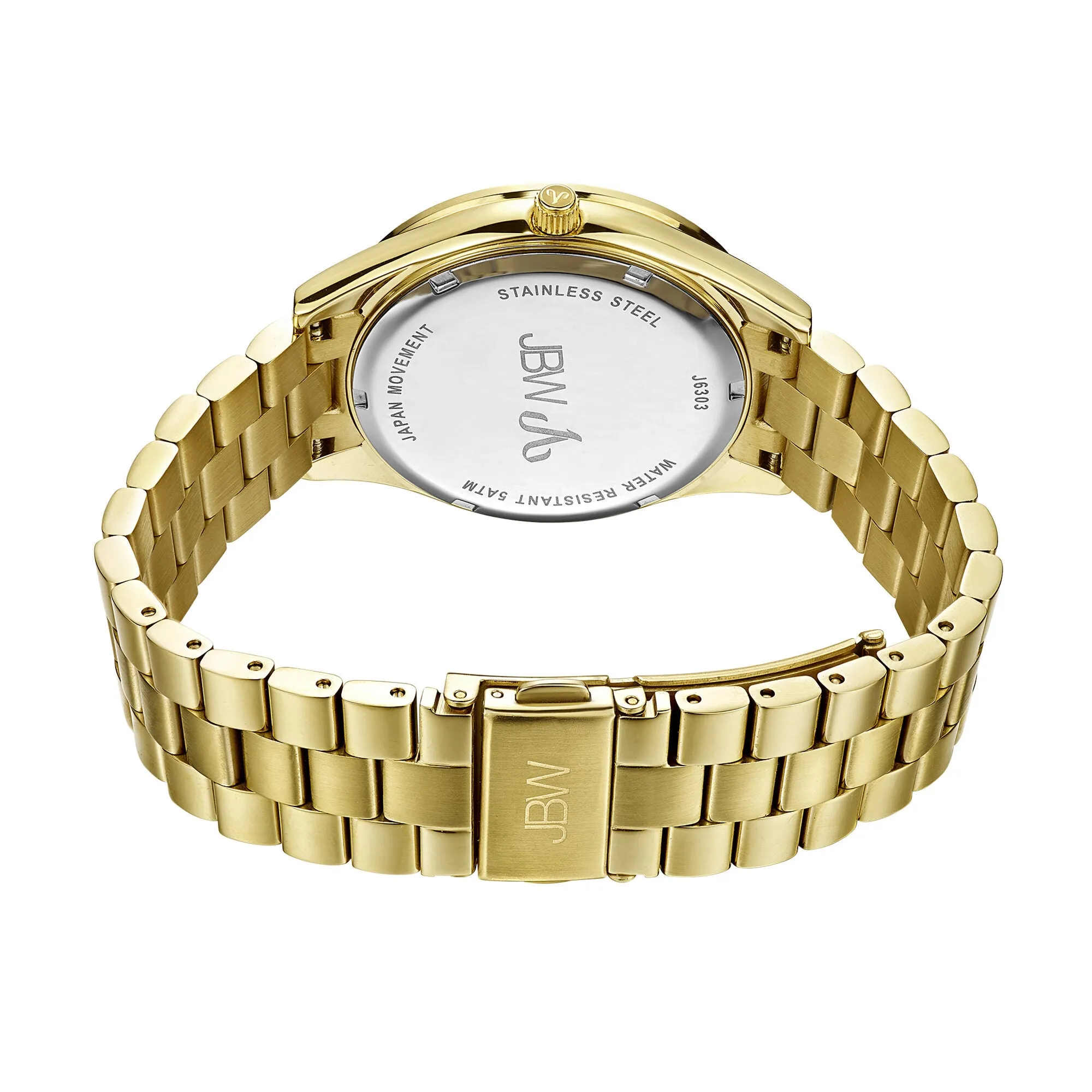 JBW Mondrian Green Diamond Dial 18kt Gold-plated Ladies Watch J6303E