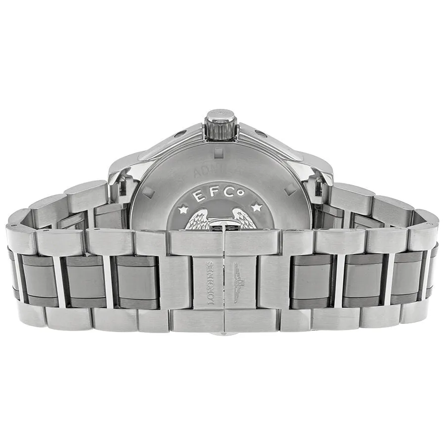 Longines Admiral GMT Grey Dial Steel and Ceramic Men's Watch L3.669.4.06.7