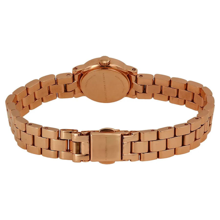 Marc By Marc Jacobs Amy Dinky White Dial Rose Gold-tone Ladies Watch MBM3227