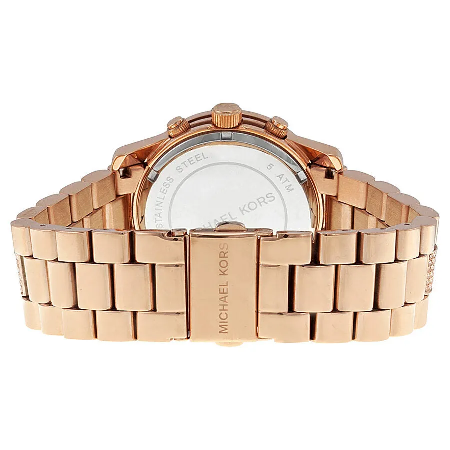 Michael Kors Chronograph Dial Rose Gold-tone Ladies Watch MK5827