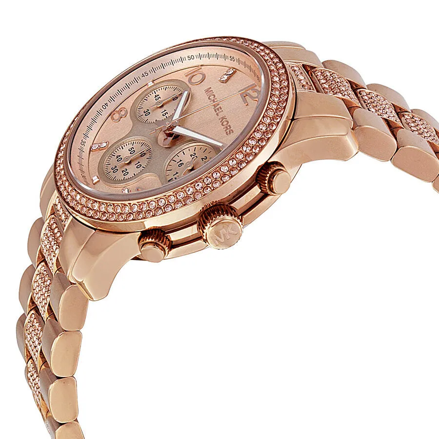 Michael Kors Chronograph Dial Rose Gold-tone Ladies Watch MK5827
