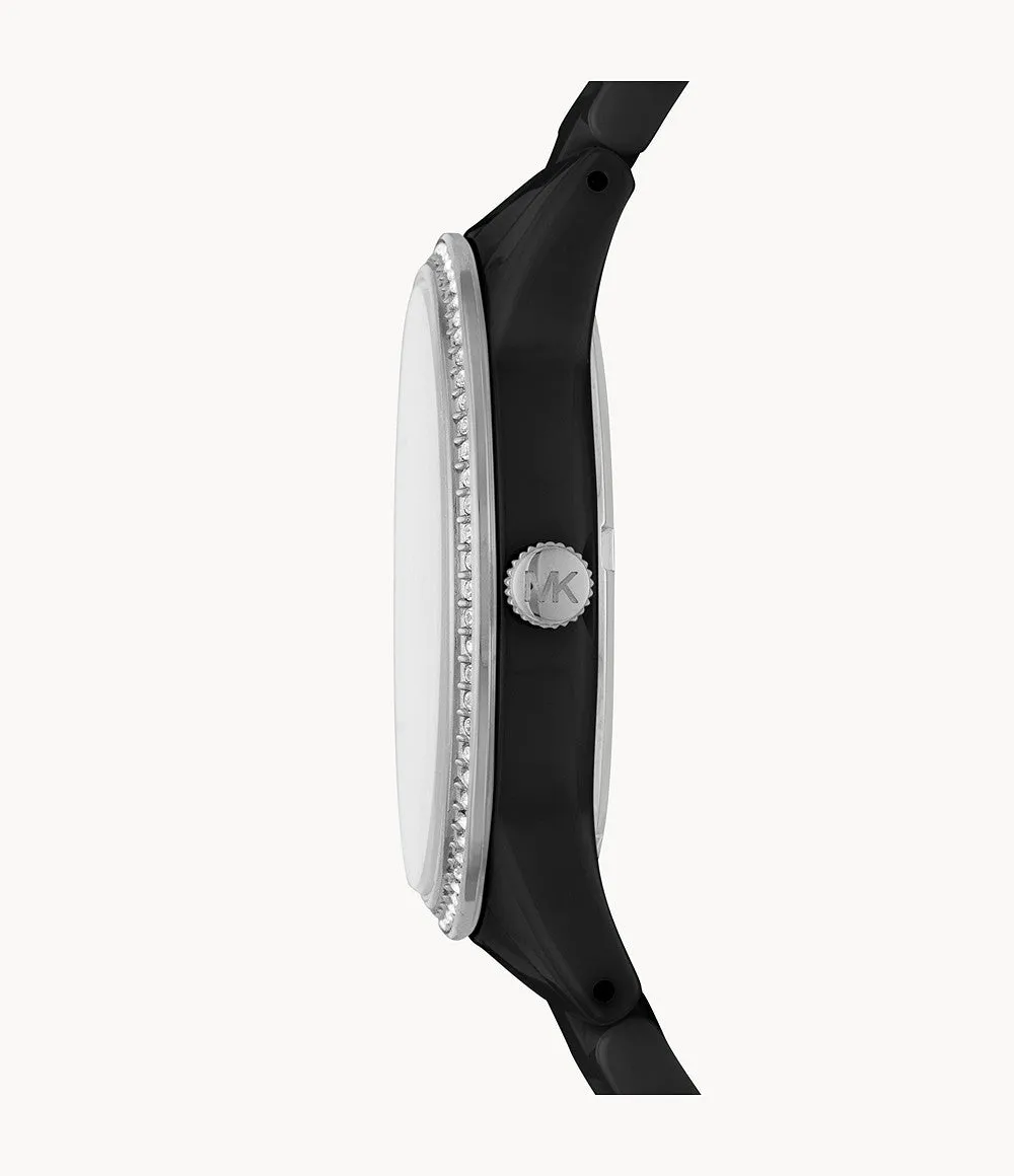 Michael Kors Ritz Quartz Crystal Black Dial Ladies Watch MK6836