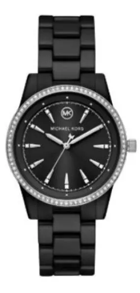Michael Kors Ritz Quartz Crystal Black Dial Ladies Watch MK6836