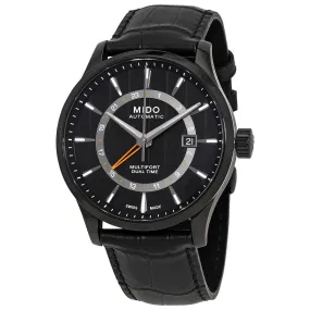 Mido Multifort Dual Time Automatic Black Dial Men's Watch M0384293605100