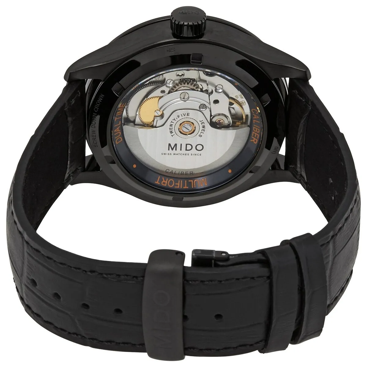 Mido Multifort Dual Time Automatic Black Dial Men's Watch M0384293605100