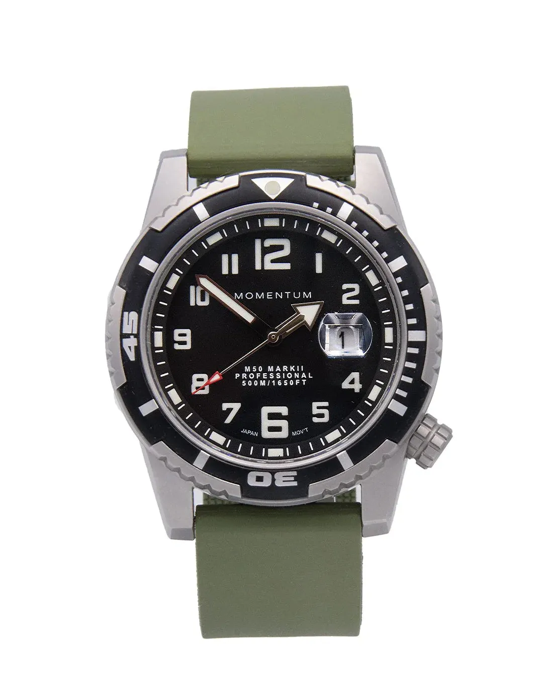 Momentum M50 Mark II Dive Watch with Scratchproof Sapphire Crystal Display