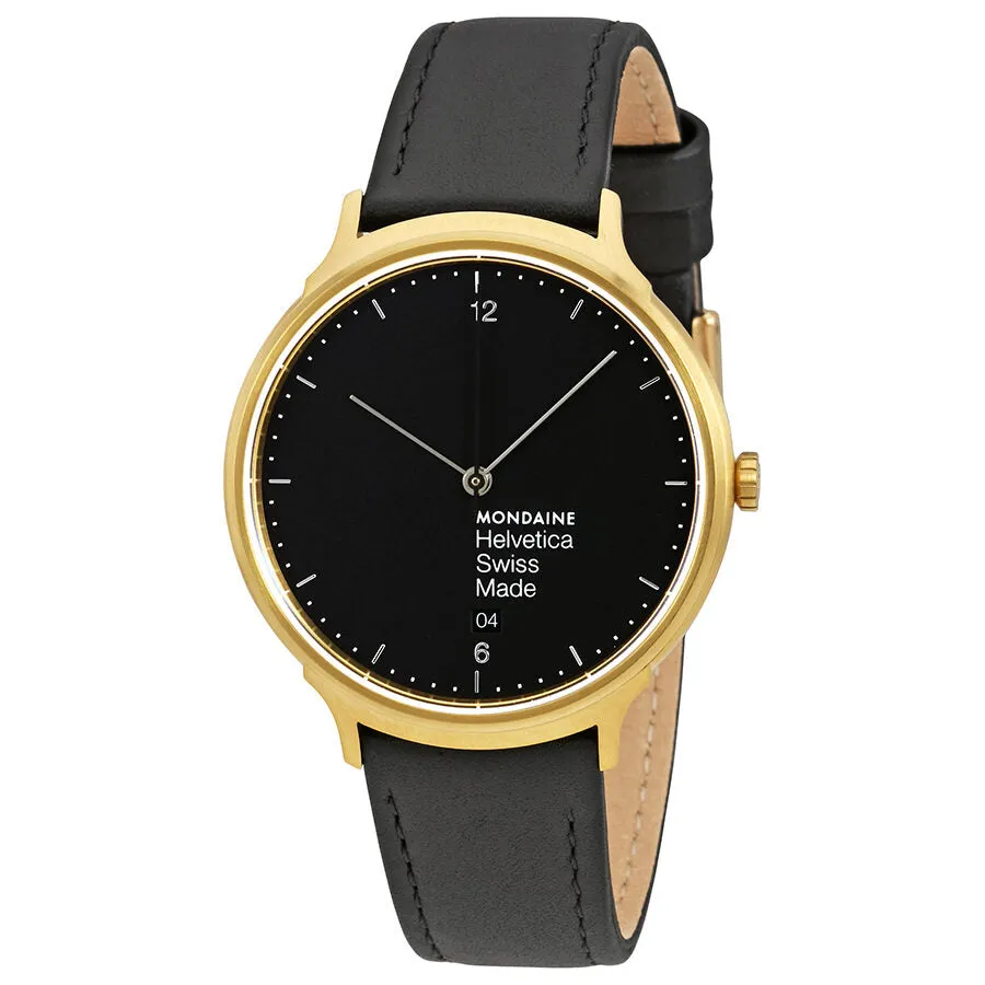 Mondaine Helvetica No1 Light Black Dial Men's Watch MH1.L2221.LB
