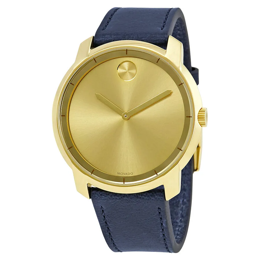 Movado Bold Yellow Gold Sunray Dial Men's Watch 3600469