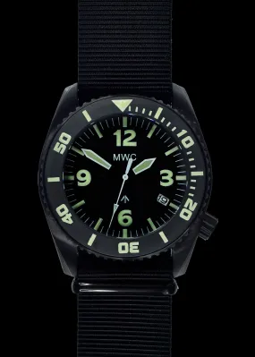 MWC "Depthmaster" 100atm / 3,280ft / 1000m Water Resistant Military Divers Watch in PVD Stainless Steel Case with Helium Valve (Quartz)