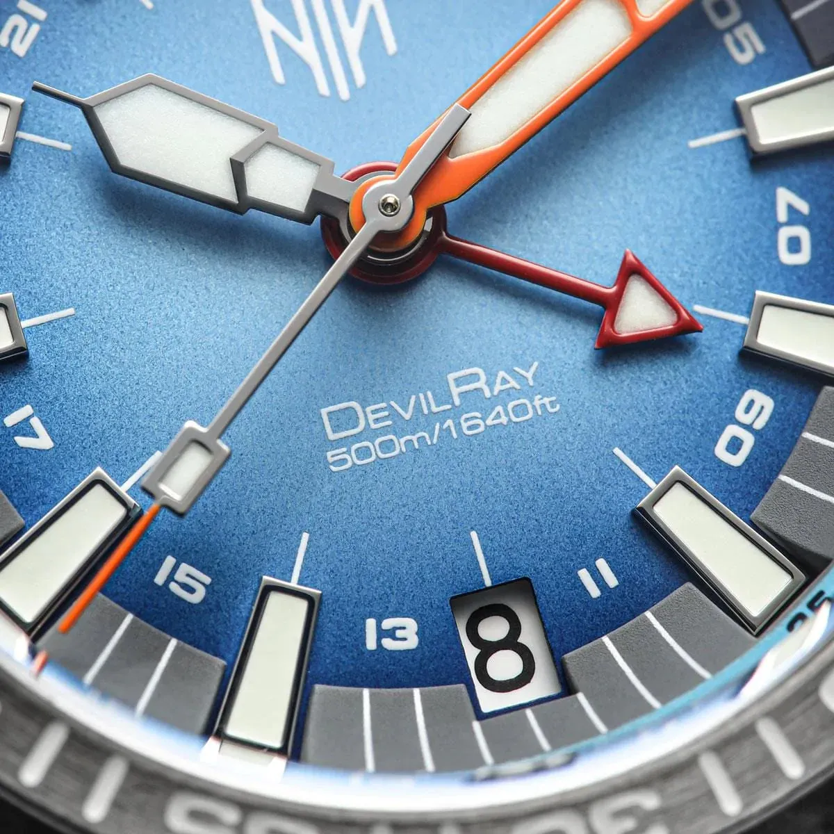 NTH DevilRay GMT Dive Watch - Date - Blue - LIKE NEW
