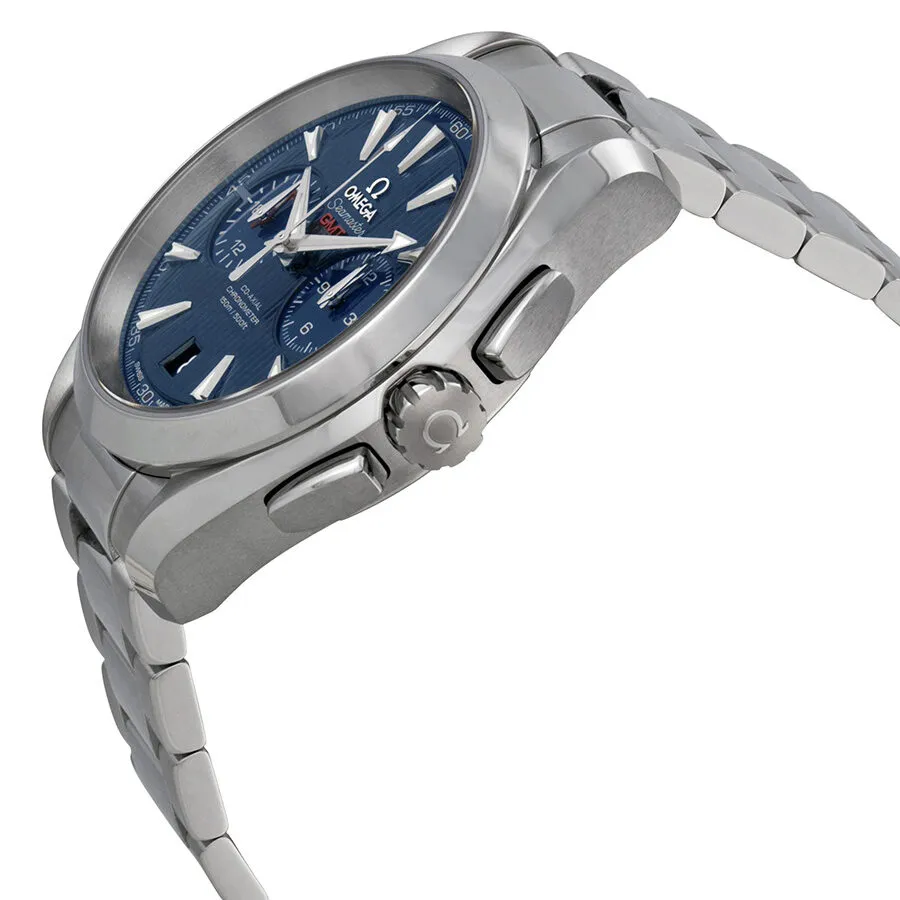 Omega Seamaster Aqua Terra Chronograph GMT Automatic Chronometer Blue Dial Men's Watch 231.10.43.52.03.001