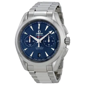 Omega Seamaster Aqua Terra Chronograph GMT Automatic Chronometer Blue Dial Men's Watch 231.10.43.52.03.001