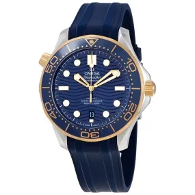 Omega Seamaster Automatic Chronometer Steel & 18kt Yellow Gold Blue Dial Men's Watch 210.22.42.20.03.001