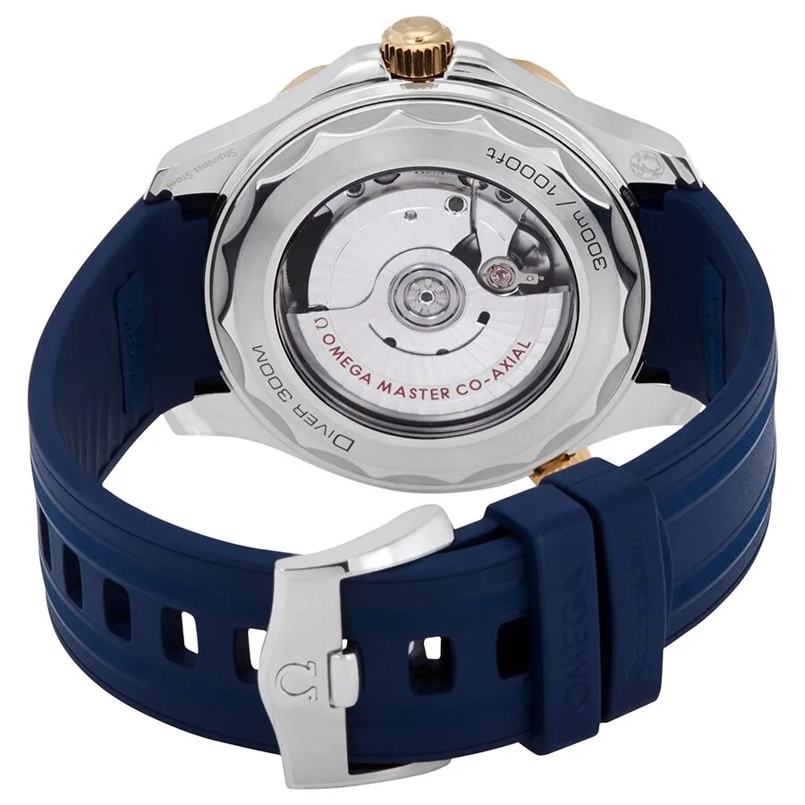 Omega Seamaster Automatic Chronometer Steel & 18kt Yellow Gold Blue Dial Men's Watch 210.22.42.20.03.001