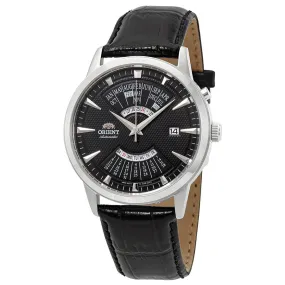 Orient Perpetual Calendar World Time Automatic Black Dial Men's Watch FEU0A004BH