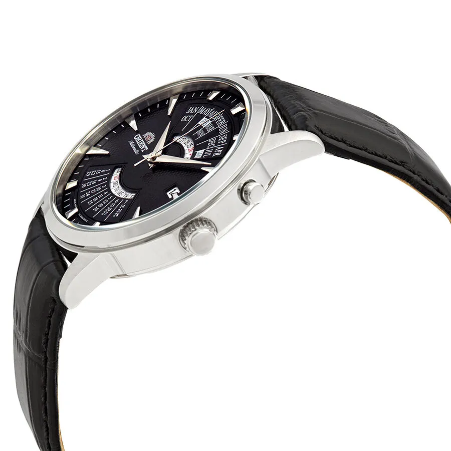 Orient Perpetual Calendar World Time Automatic Black Dial Men's Watch FEU0A004BH