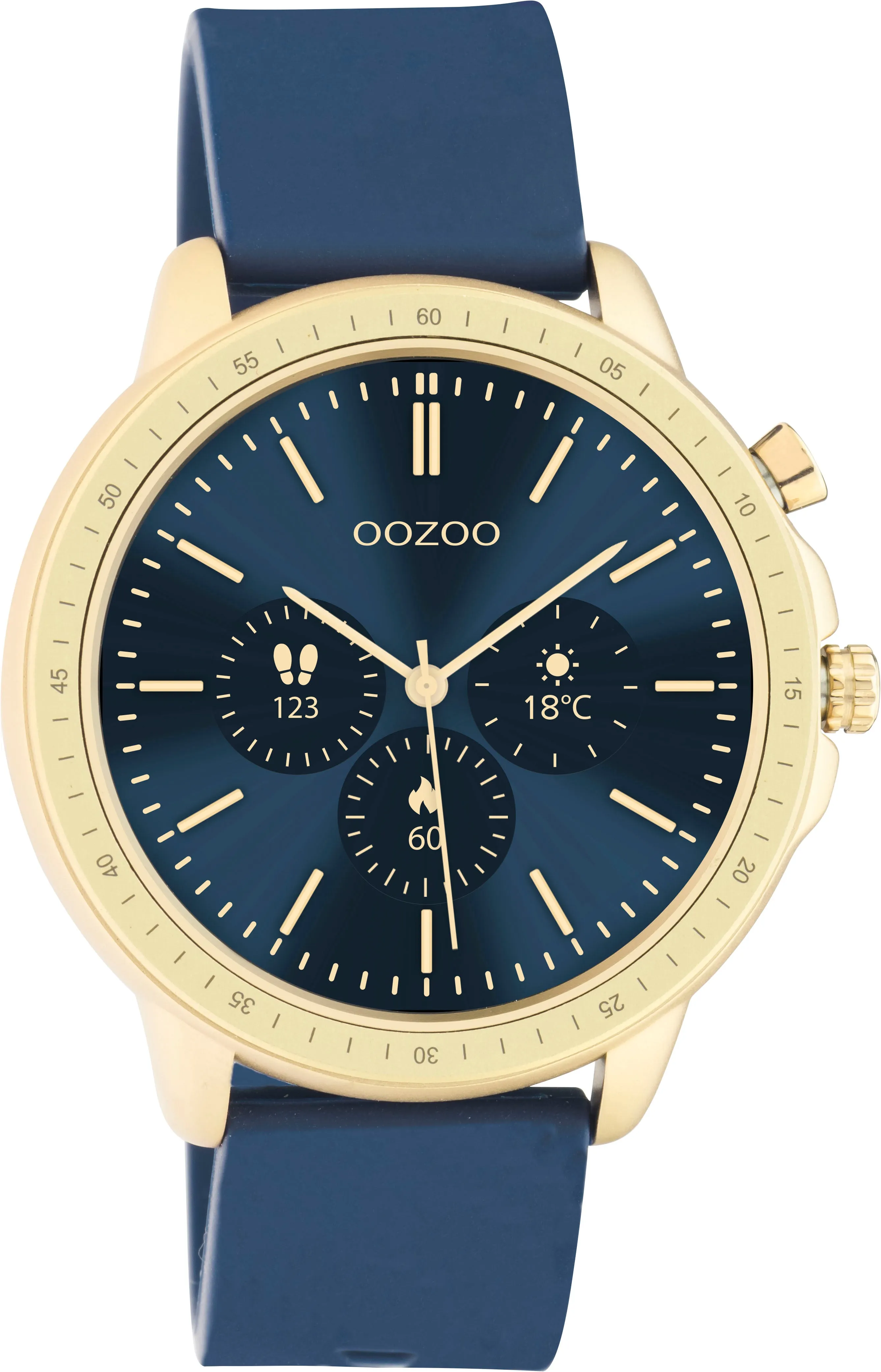 Q321 / 45mm / Dark Blue / Gold