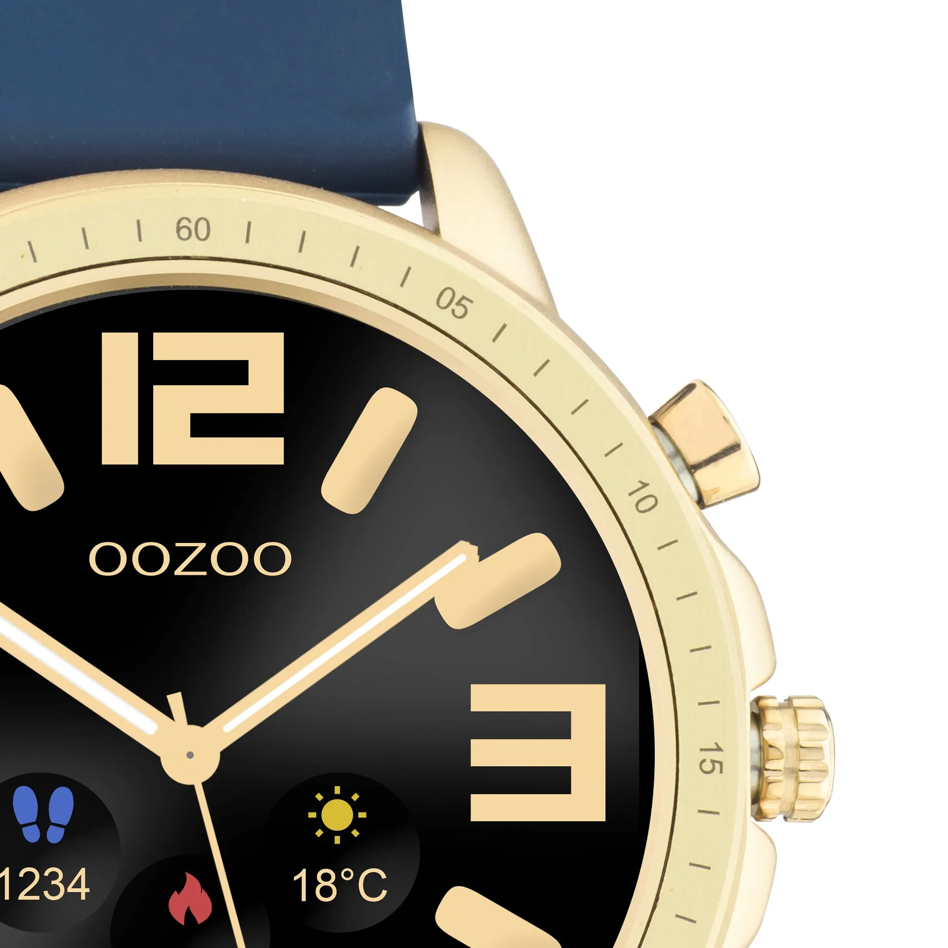 Q321 / 45mm / Dark Blue / Gold