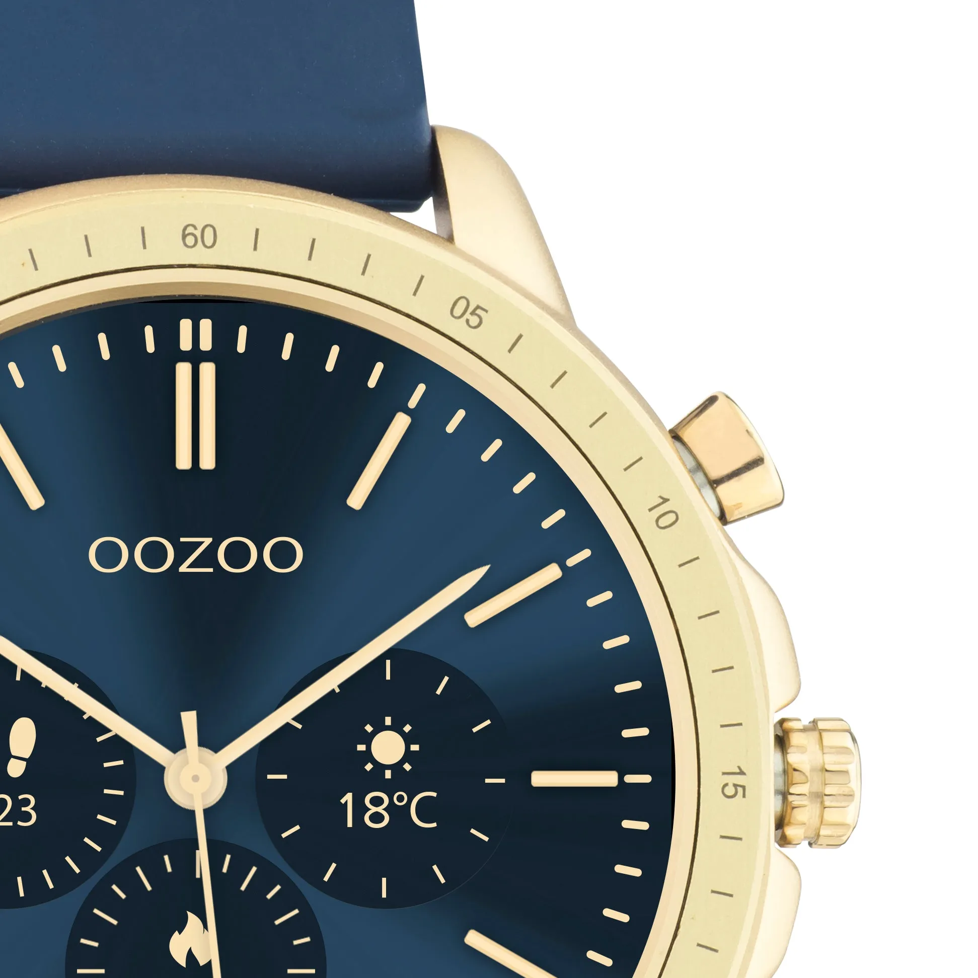 Q321 / 45mm / Dark Blue / Gold