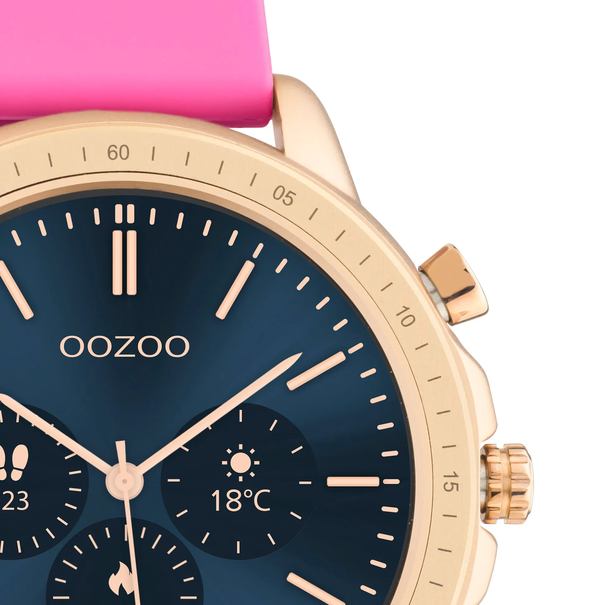 Q325 / 45mm / Raspberry / Rose Gold