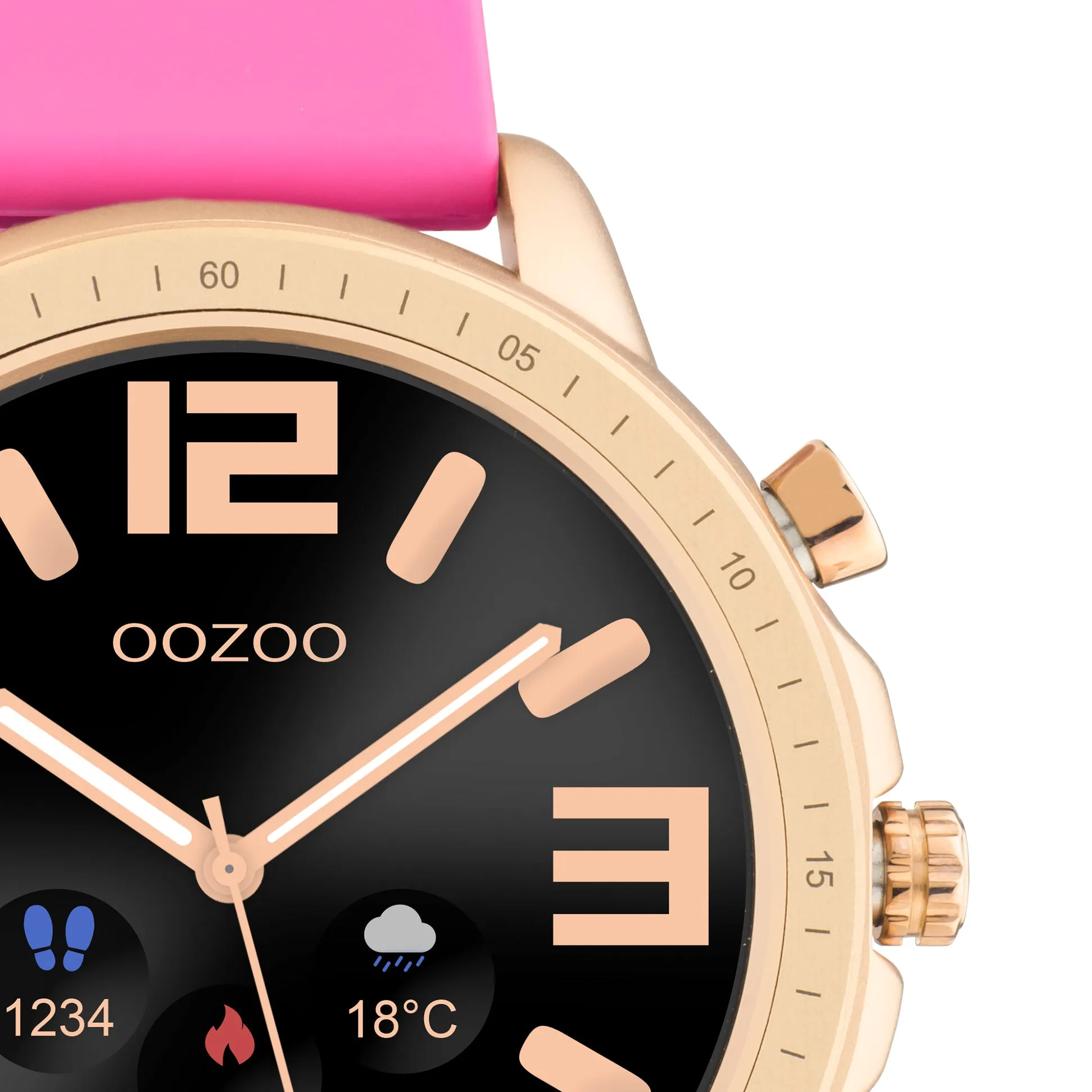 Q325 / 45mm / Raspberry / Rose Gold