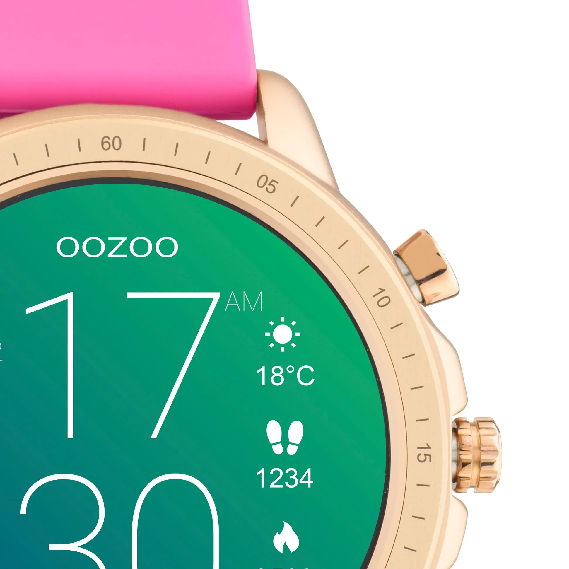 Q325 / 45mm / Raspberry / Rose Gold