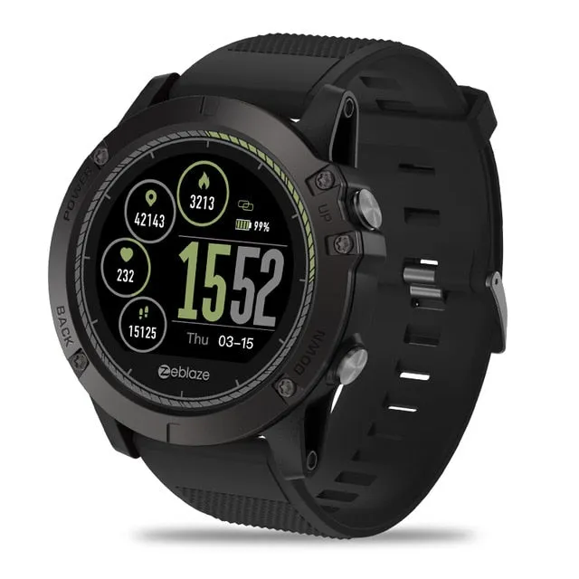 "New Zeblaze" Color Display Sports Smartwatch Heart Rate Monitor Waterproof Smart Watch IOS & Android