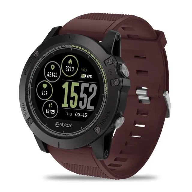 "New Zeblaze" Color Display Sports Smartwatch Heart Rate Monitor Waterproof Smart Watch IOS & Android