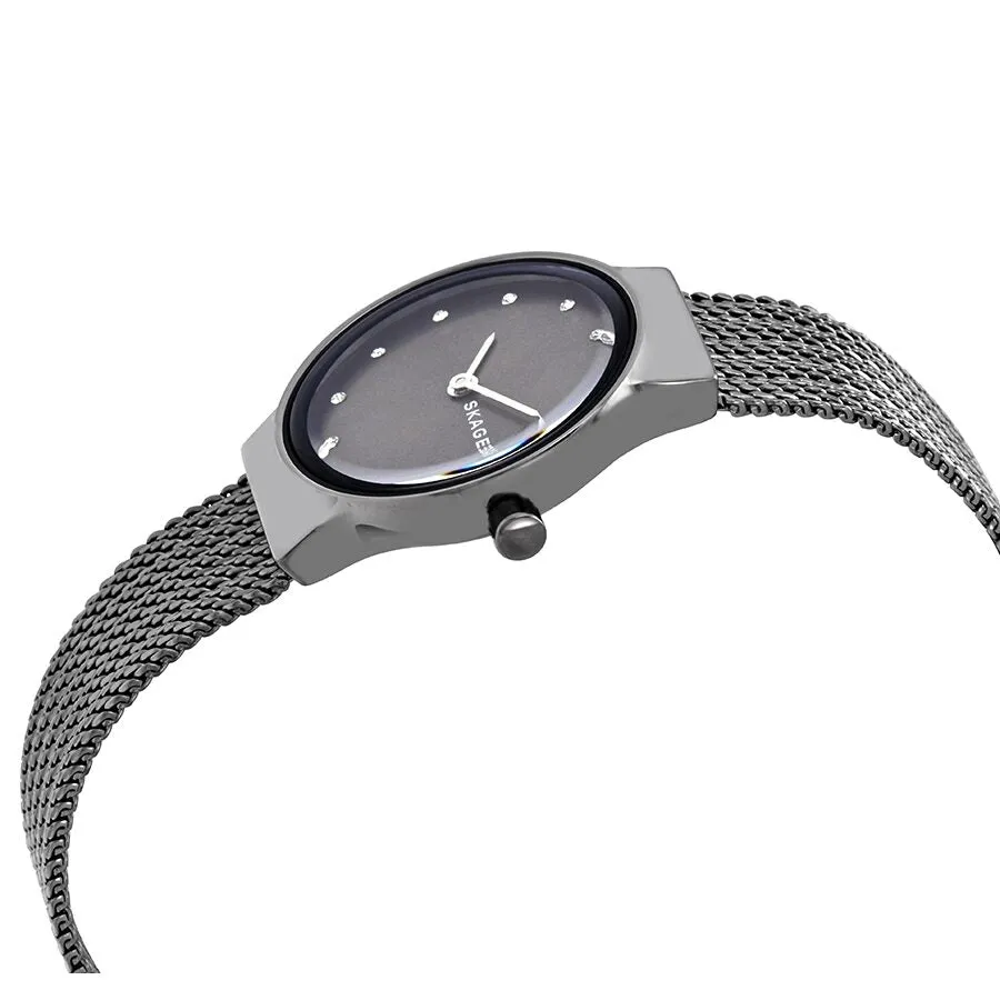 Skagen Freja Grey Dial Stainless Steel Ladies Mesh Ladies Watch SKW2700