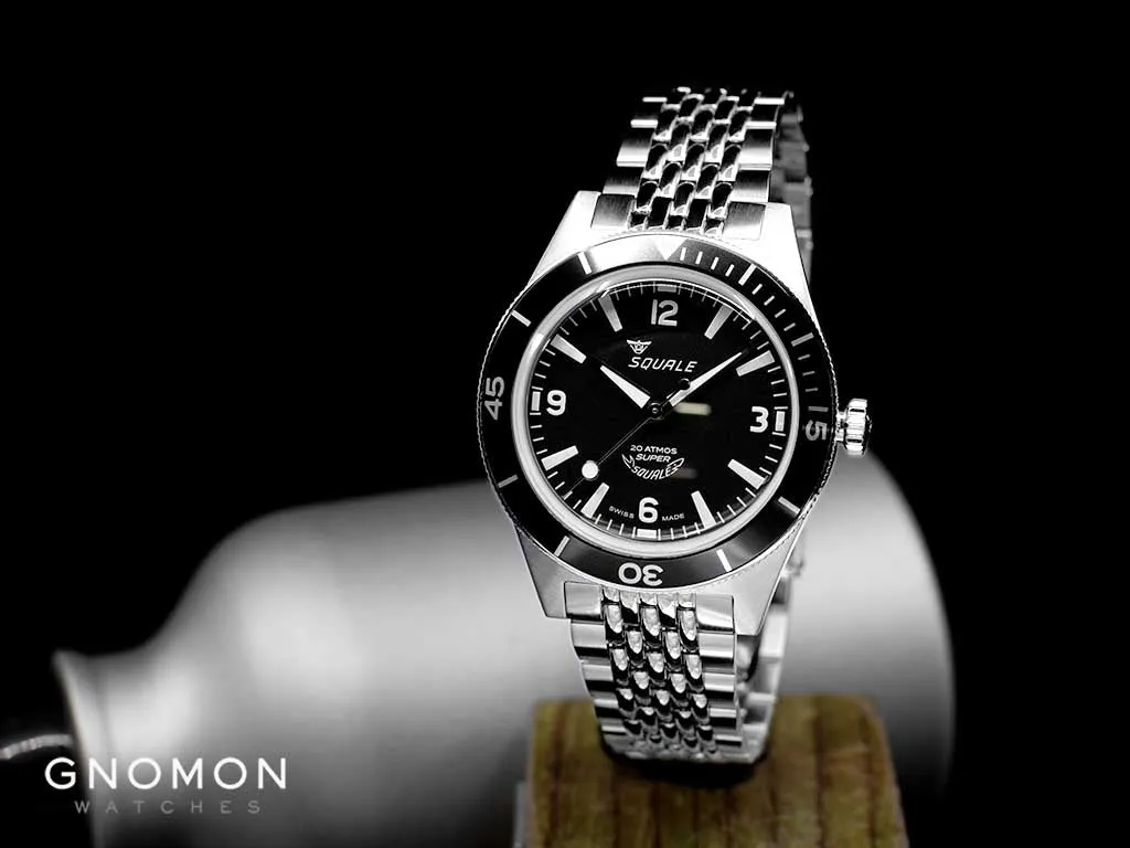 Super-Squale Black Explorer - Bracelet - Gnomon Exclusive