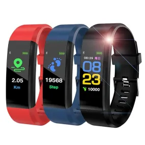 The 115 Plus Smart Watch with HR & BP Monitor, Call & MSG Notifications (similar to Fitbit Alta)