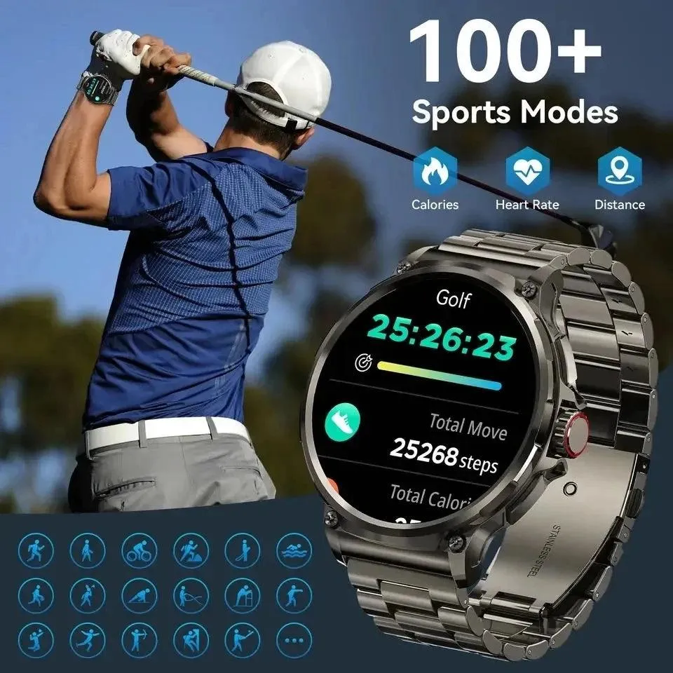 Ultra HD Smartwatch: GPS-Tracking, Bluetooth-Anruf, 710 mAh Akku, Sport