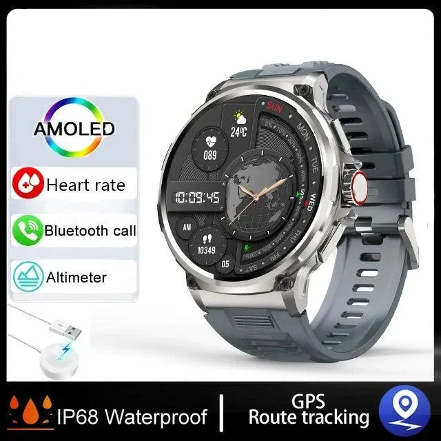 Ultra HD Smartwatch: GPS-Tracking, Bluetooth-Anruf, 710 mAh Akku, Sport