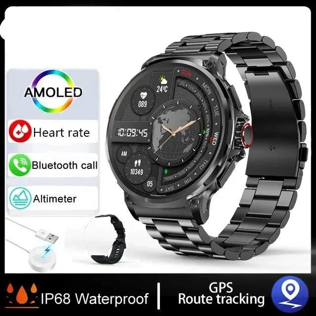 Ultra HD Smartwatch: GPS-Tracking, Bluetooth-Anruf, 710 mAh Akku, Sport