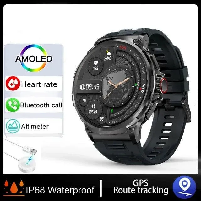 Ultra HD Smartwatch: GPS-Tracking, Bluetooth-Anruf, 710 mAh Akku, Sport