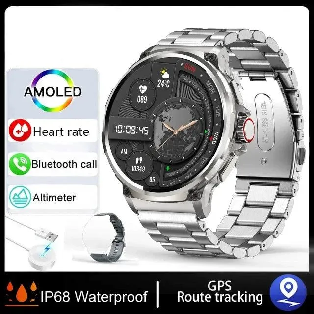 Ultra HD Smartwatch: GPS-Tracking, Bluetooth-Anruf, 710 mAh Akku, Sport