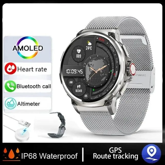 Ultra HD Smartwatch: GPS-Tracking, Bluetooth-Anruf, 710 mAh Akku, Sport