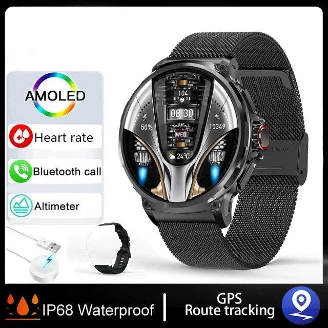 Ultra HD Smartwatch: GPS-Tracking, Bluetooth-Anruf, 710 mAh Akku, Sport