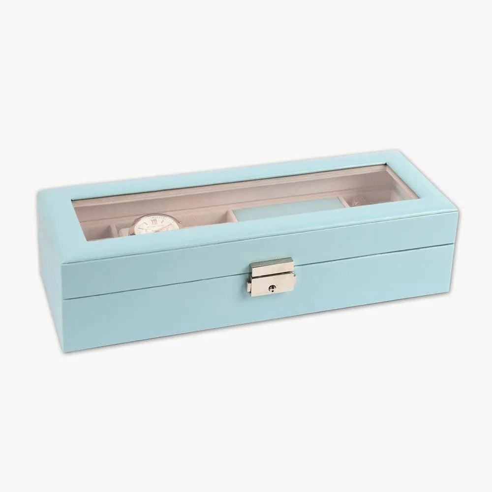 Watch & Jewelry Valet Organizer | Leather Watch Box